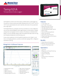 Thumbnail of document Data Sheet - Temp101A Data Logger